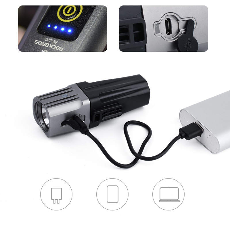 Bicycle Headlight Riding Strong Light Long Range Lumen Long Cruise Charging Night Riding Equipment view 3