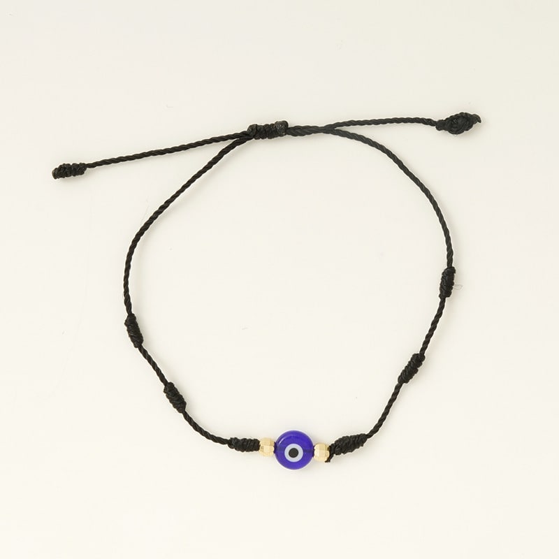 New 7-knot Evil Eye Bracelet 6 Pack Blue Eye Paper Card Bracelet Braided Adjustable Bracelet view 6