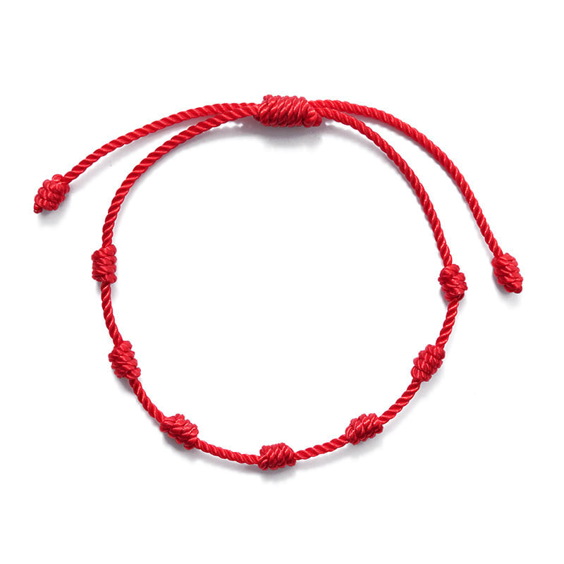 New 7-knot Evil Eye Bracelet 6 Pack Blue Eye Paper Card Bracelet Braided Adjustable Bracelet view 13