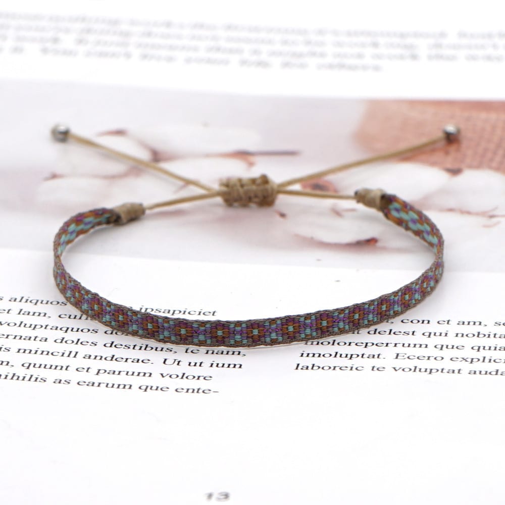 Kkbead Spanish Vintage Bohemian Style Nepal Ethnic Style Hand-Woven Webbing view 11