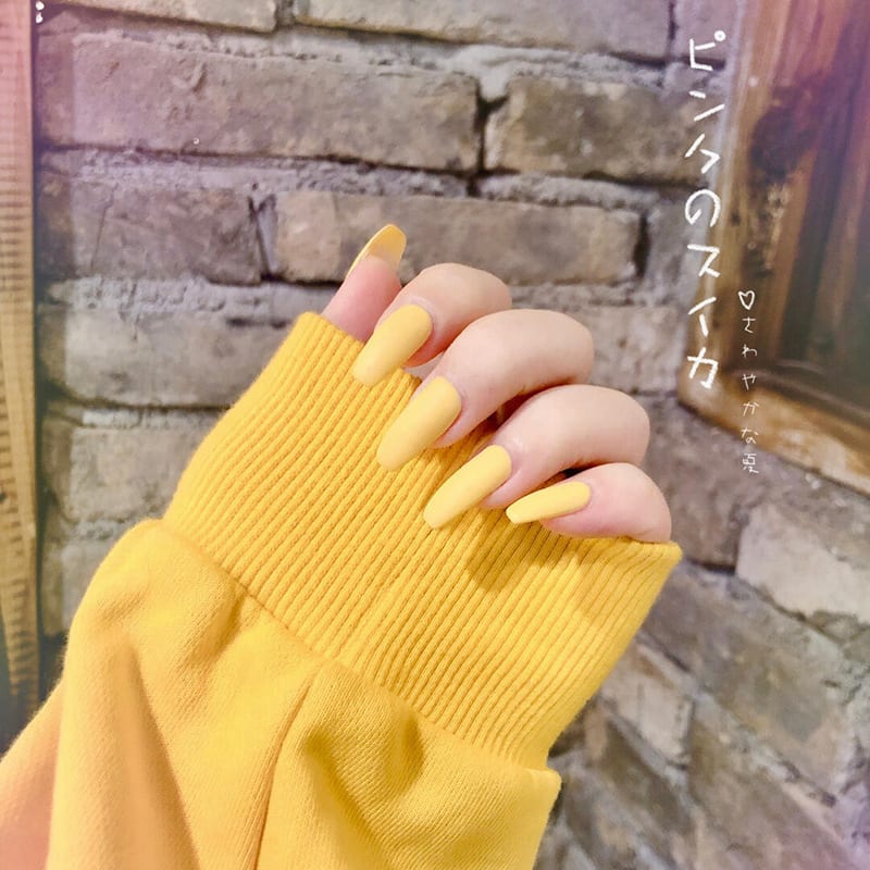Fake Nails Wear Nails Autumn And Winter Frosted Personality Waterproof Ballet Nails view 2