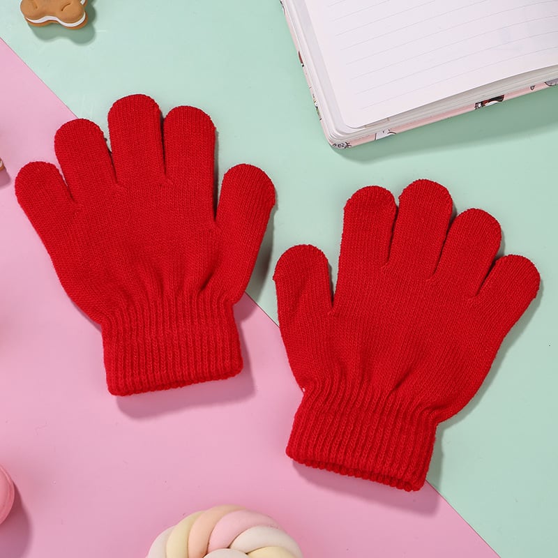 Cold And Warm Acrylic Children's Cycling Gloves view 6