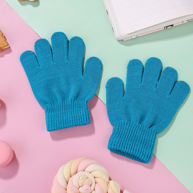 Cold And Warm Acrylic Children's Cycling Gloves