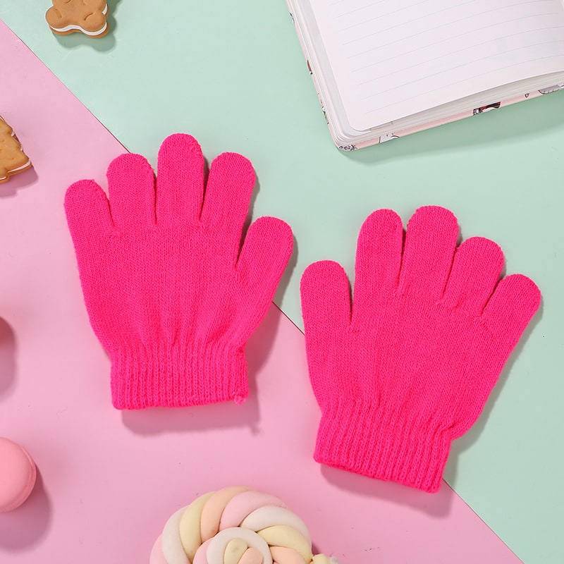 Cold And Warm Acrylic Children's Cycling Gloves view 2