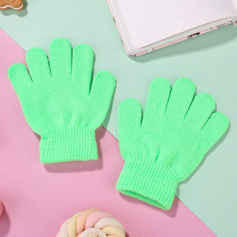 Cold And Warm Acrylic Children's Cycling Gloves view 3