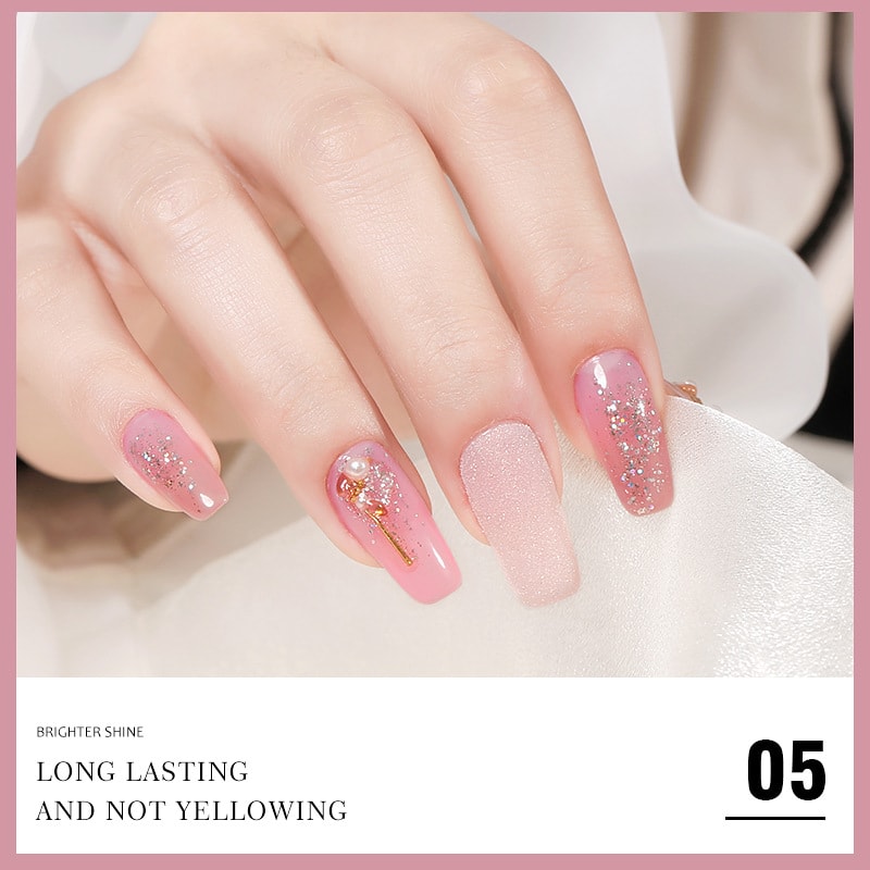 Jade Powder Nude Pink Ice Polish Glue Set view 5
