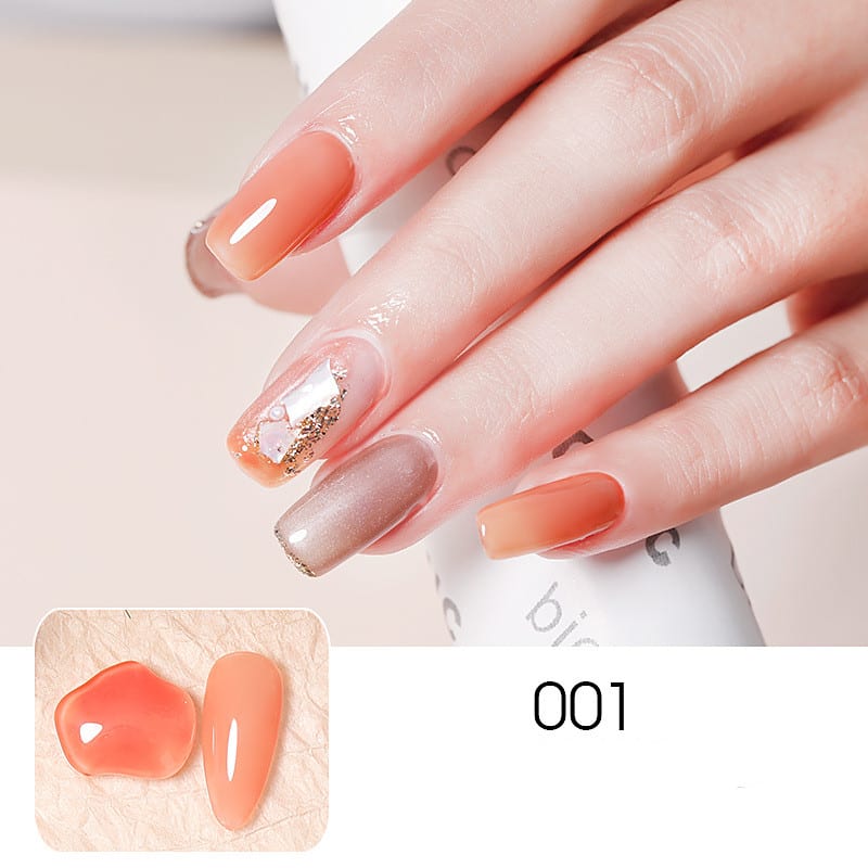 Ice-through Jade Nude Powder Dirty Purple Nail Polish view 2