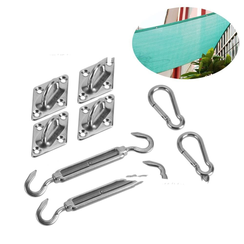 8Pcs Stainless Steel Sun Sail Shade Shade Canopy Fixing Fittings Accessory Kit Safety Sun Canopy Fixing Fittings view 3