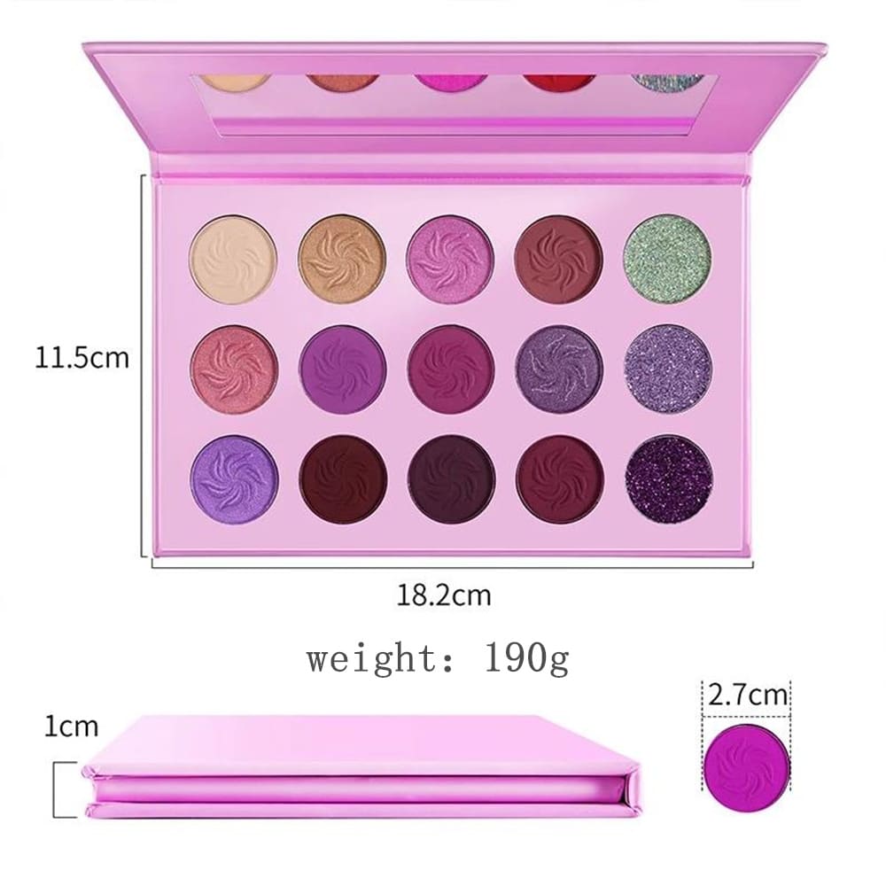 Earth Matte Pearlescent 15 Color Eyeshadow Palette view 6