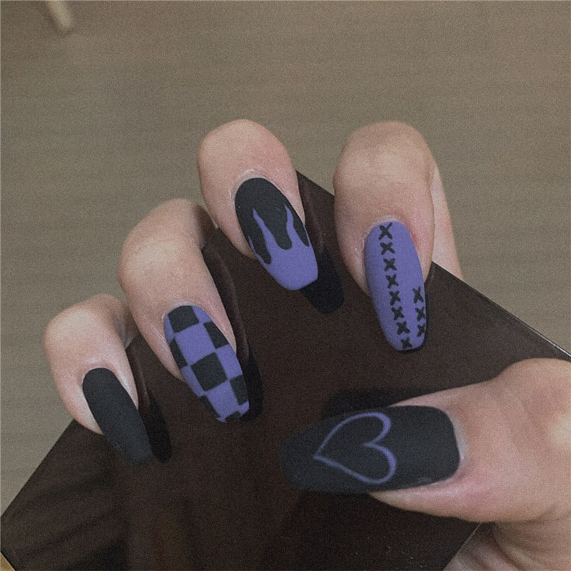 Mandarin Duck Flame Cool Play Wearing Nail Finished Nail Patch view 1