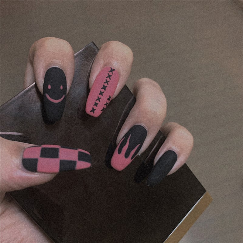 Mandarin Duck Flame Cool Play Wearing Nail Finished Nail Patch view 2