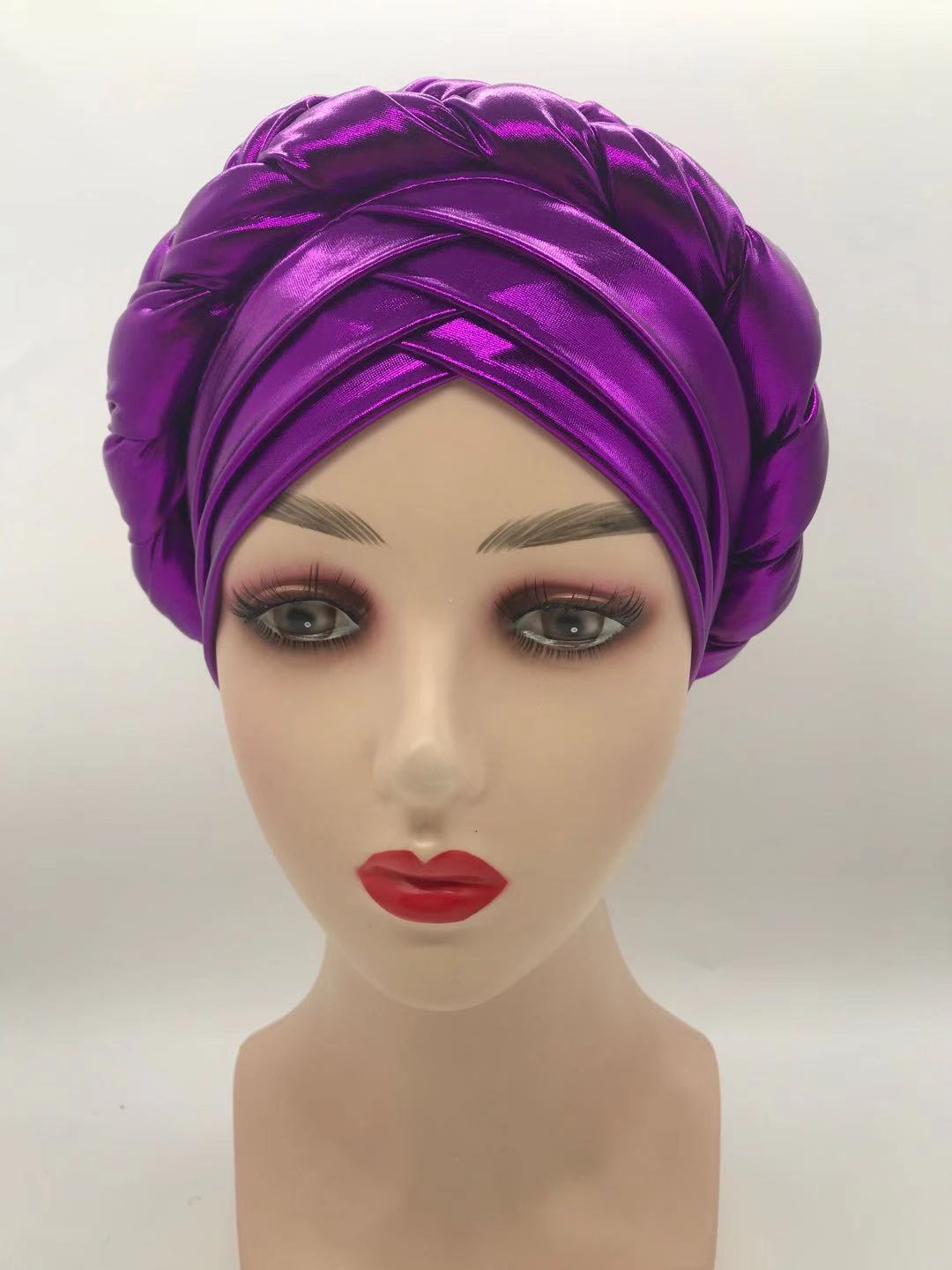 Three-Layer Brim Milk Silk Bronzing Braid Head view 7