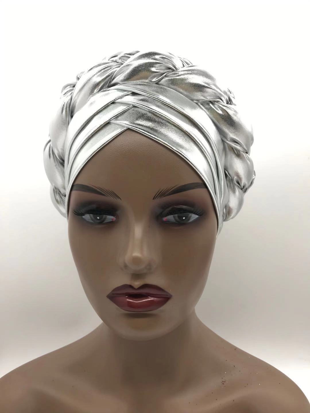 Three-Layer Brim Milk Silk Bronzing Braid Head view 3