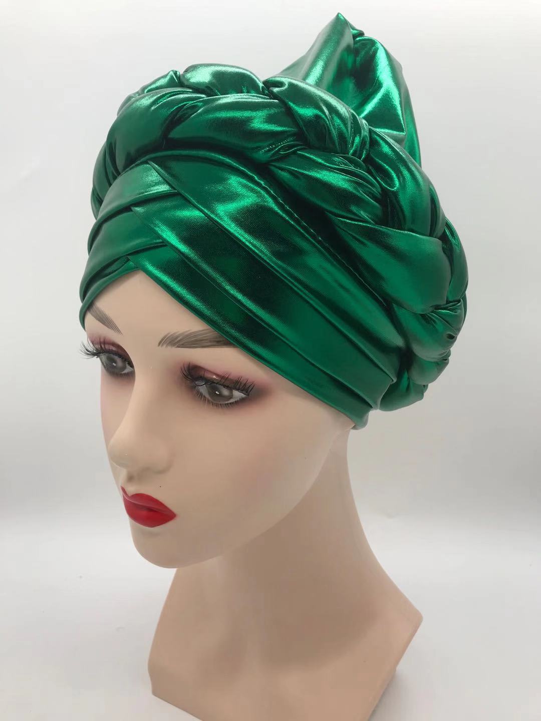 Three-Layer Brim Milk Silk Bronzing Braid Head view 2