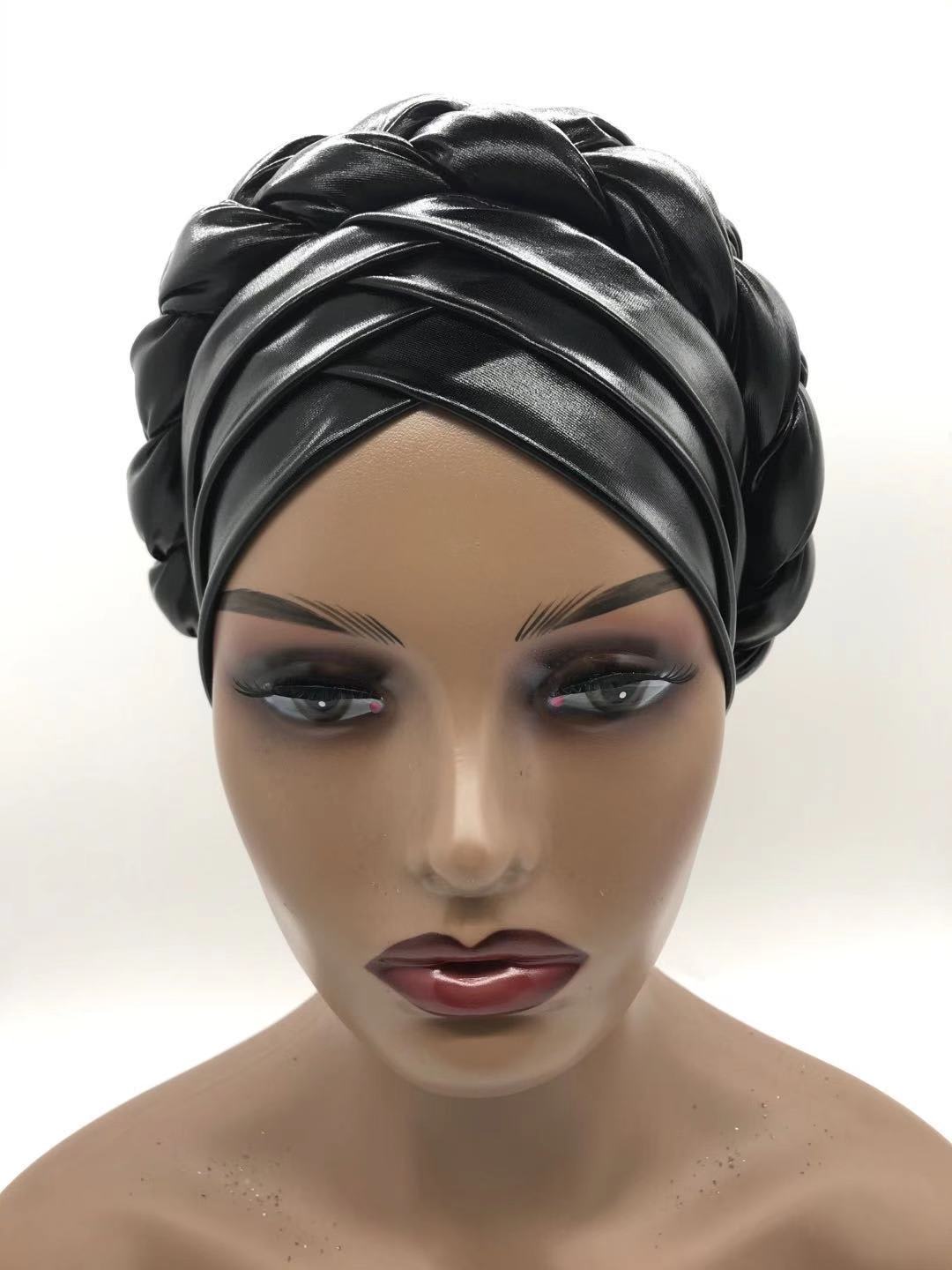 Three-Layer Brim Milk Silk Bronzing Braid Head view 8