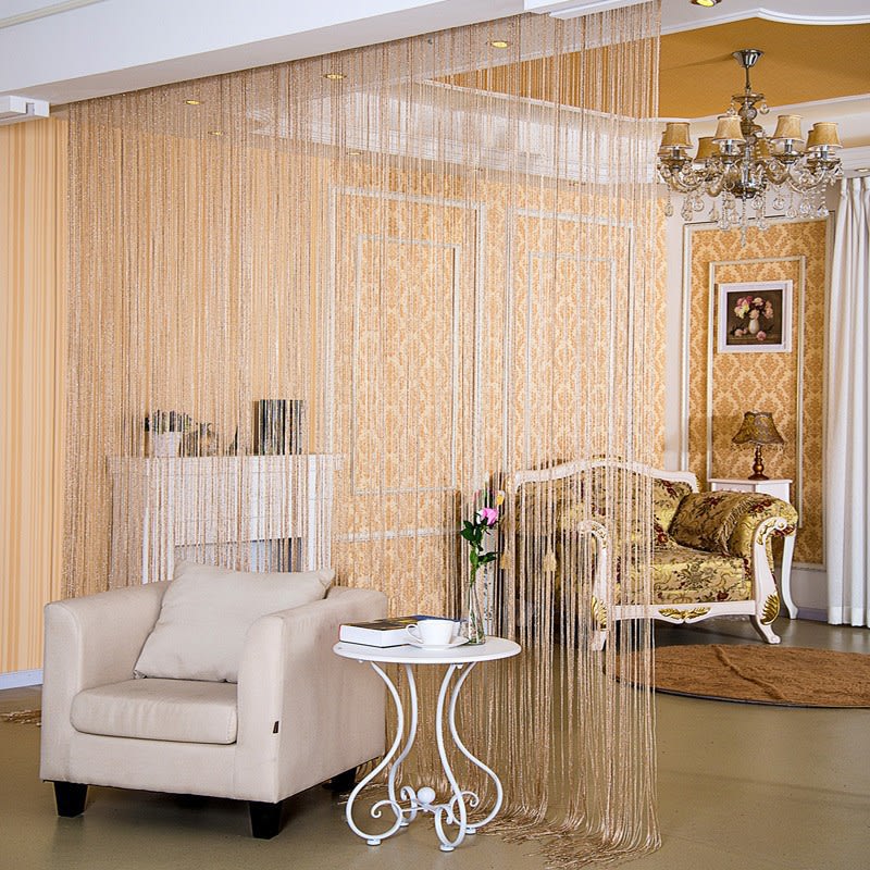 Door Curtain Dilver Thread Curtain Partition Curtain Hanging Curtain Window Screen view 3