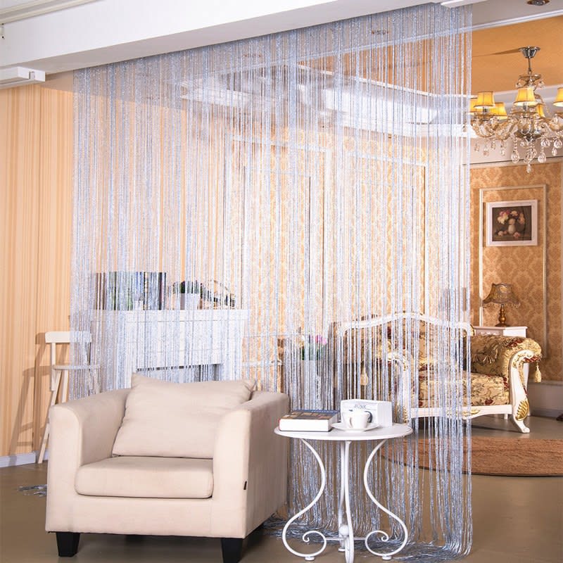 Door Curtain Dilver Thread Curtain Partition Curtain Hanging Curtain Window Screen view 1