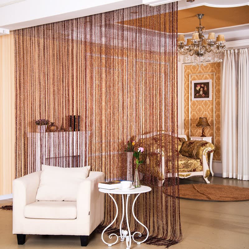 Door Curtain Dilver Thread Curtain Partition Curtain Hanging Curtain Window Screen view 5