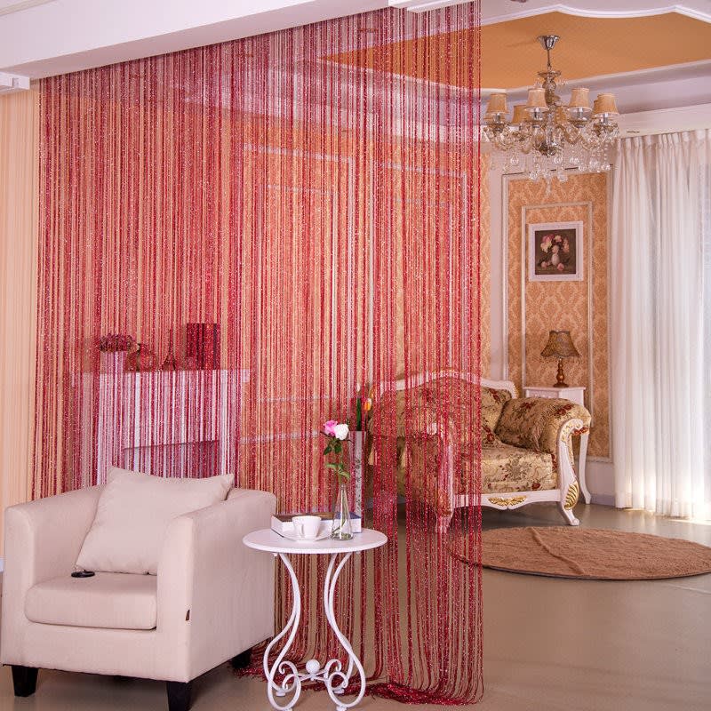 Door Curtain Dilver Thread Curtain Partition Curtain Hanging Curtain Window Screen view 11