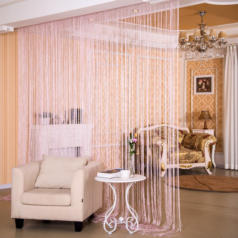 Door Curtain Dilver Thread Curtain Partition Curtain Hanging Curtain Window Screen view 8