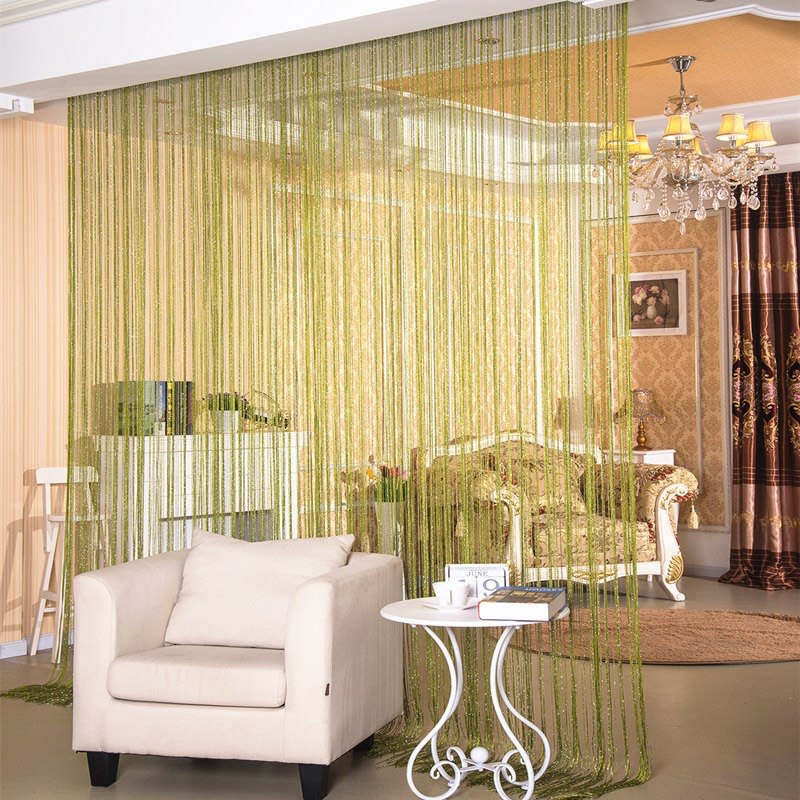 Door Curtain Dilver Thread Curtain Partition Curtain Hanging Curtain Window Screen view 6