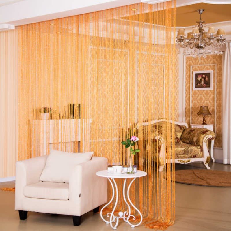 Door Curtain Dilver Thread Curtain Partition Curtain Hanging Curtain Window Screen view 10