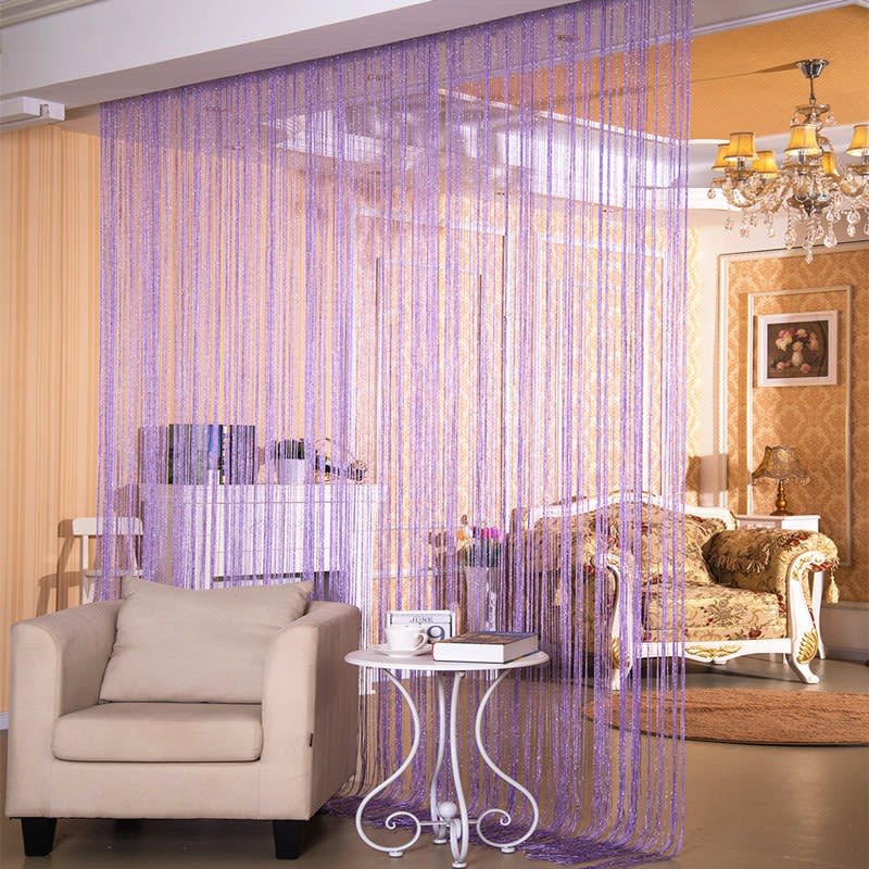 Door Curtain Dilver Thread Curtain Partition Curtain Hanging Curtain Window Screen view 7
