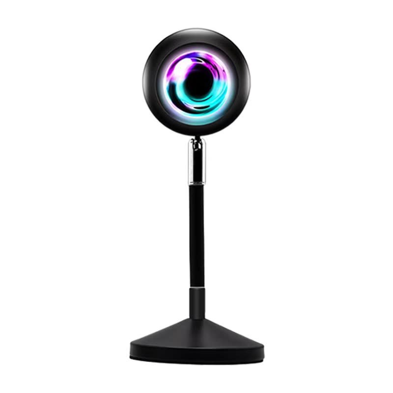 Upgrade Rainbow Sunset Projector Lamp Atmosphere Light Home Coffee Shop Background Wall Decoration Remote Control Sunset Lamps view 19