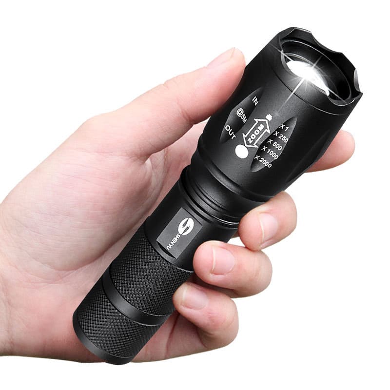 Aluminum Alloy Strong Light Flashlight 18650 Super Bright Outdoor Lighting T6 Flashlight view 7