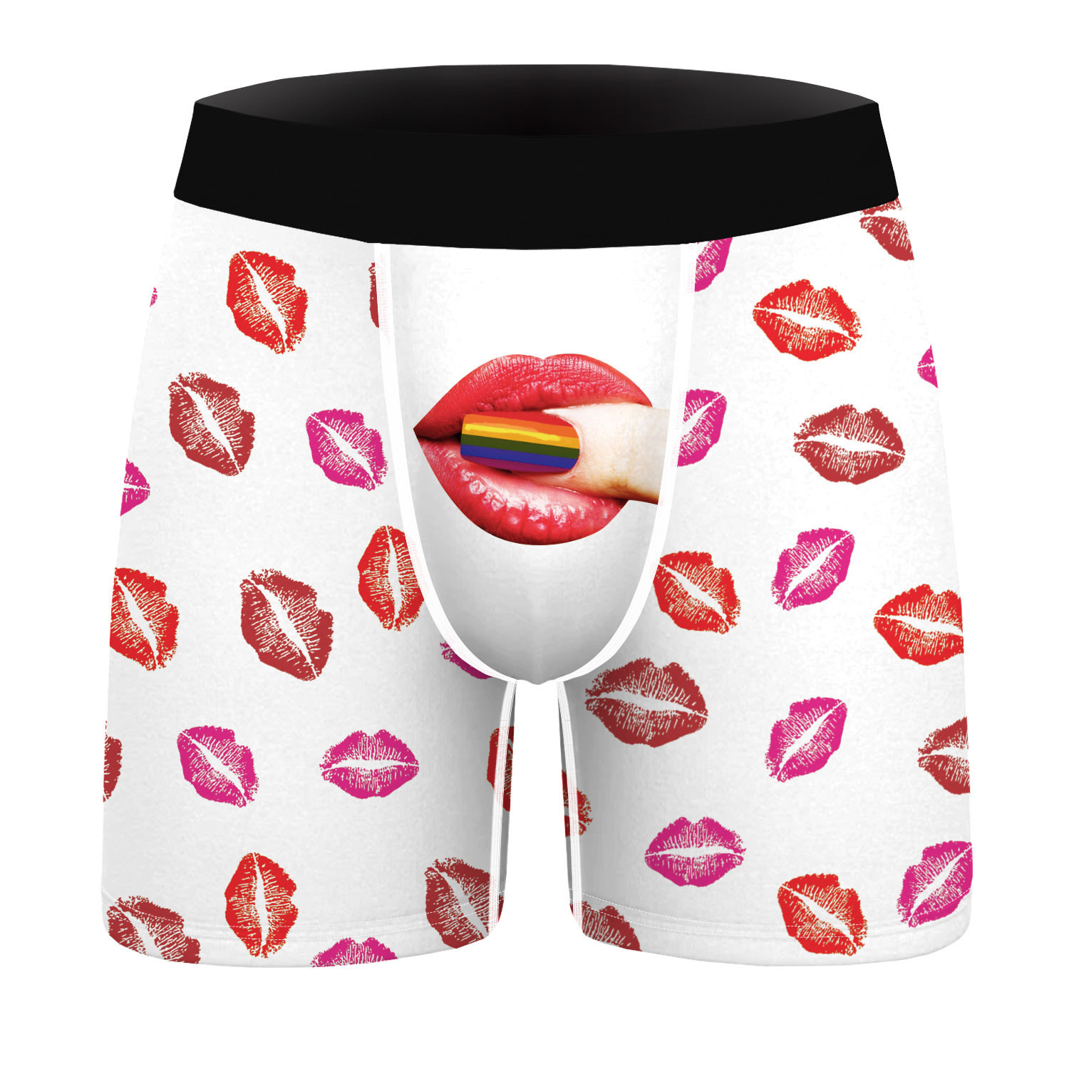 New Digital Printing Sterile Underwear Men'S Sexy Lips Comfo view 3