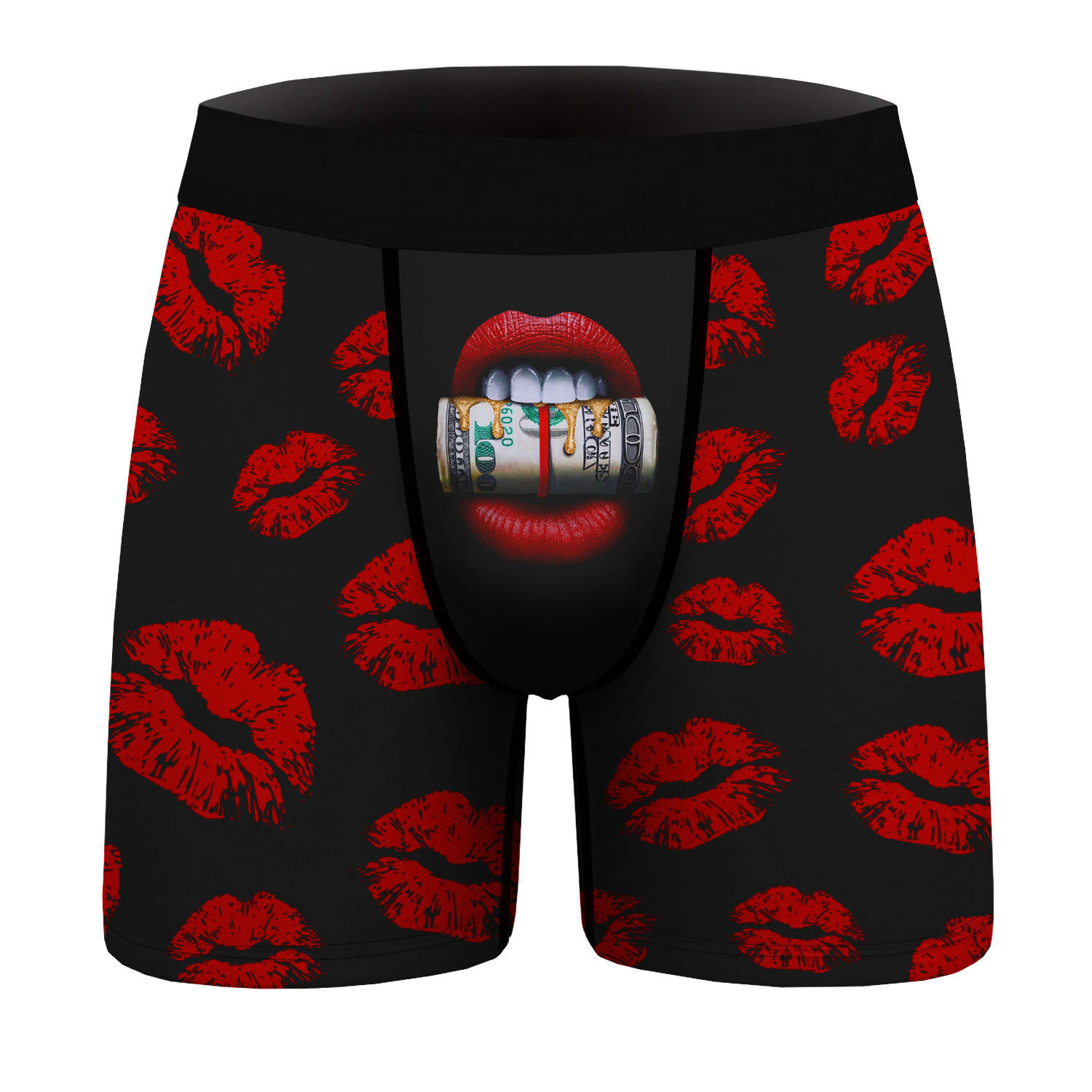New Digital Printing Sterile Underwear Men'S Sexy Lips Comfo view 2