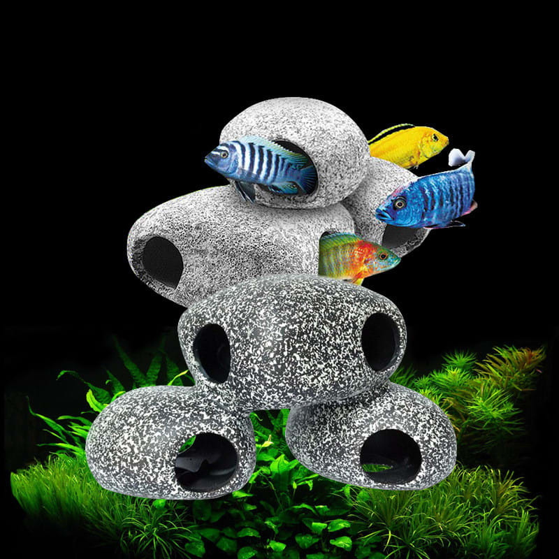 Aquarium Decorative Stone Decorations, Ponds, Ceramic Shrimp Farms view 3