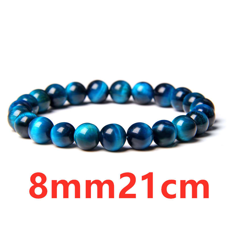 Tiger Eye Stone Bracelet Single Circle Lapis Lazuli Bracelet Beaded view 5