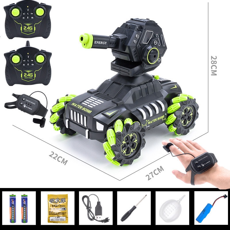 The Remote Control Tank Toy Car Can Be Charged By Launching Water Bombs view 6