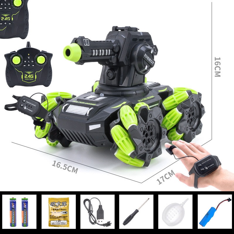 The Remote Control Tank Toy Car Can Be Charged By Launching Water Bombs view 3