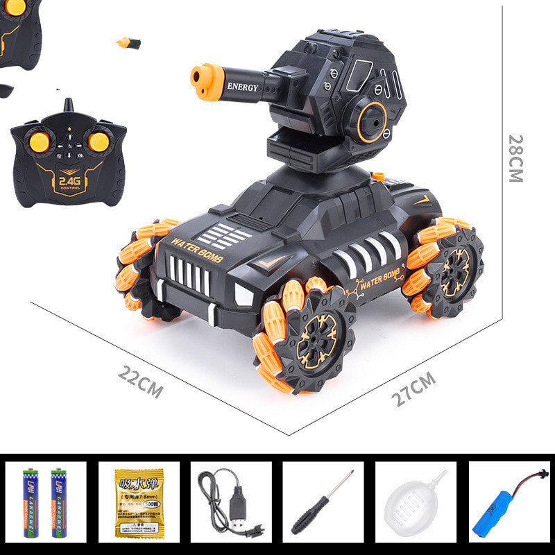 The Remote Control Tank Toy Car Can Be Charged By Launching Water Bombs view 10