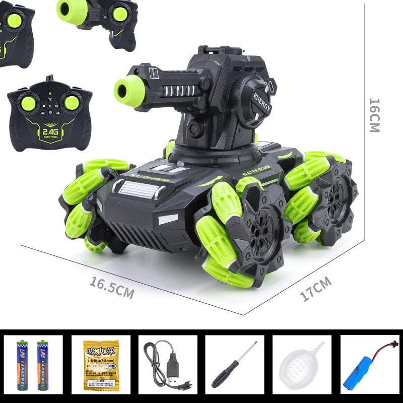 The Remote Control Tank Toy Car Can Be Charged By Launching Water Bombs view 5
