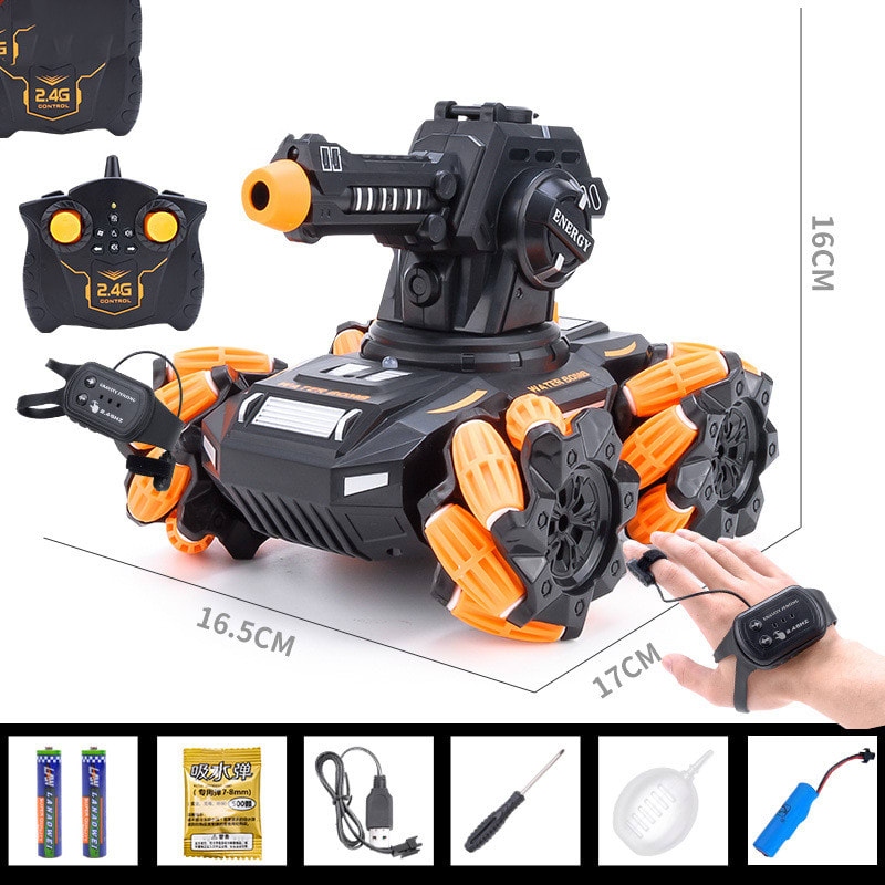The Remote Control Tank Toy Car Can Be Charged By Launching Water Bombs view 7