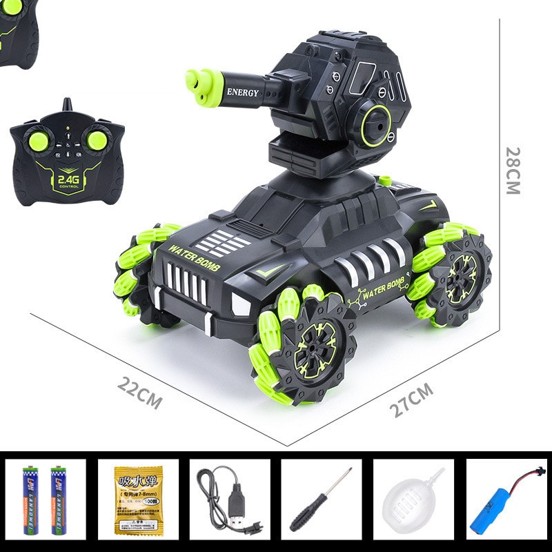 The Remote Control Tank Toy Car Can Be Charged By Launching Water Bombs view 9
