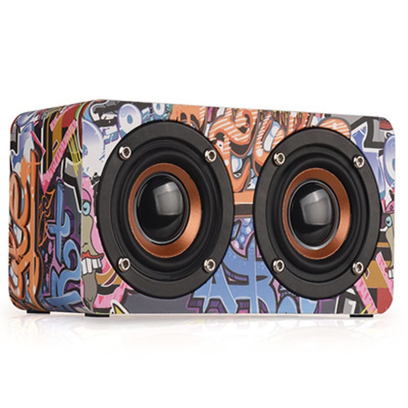 M5 Home Wooden Wireless Bluetooth Small Speaker Phone Computer Desktop Audio view 2