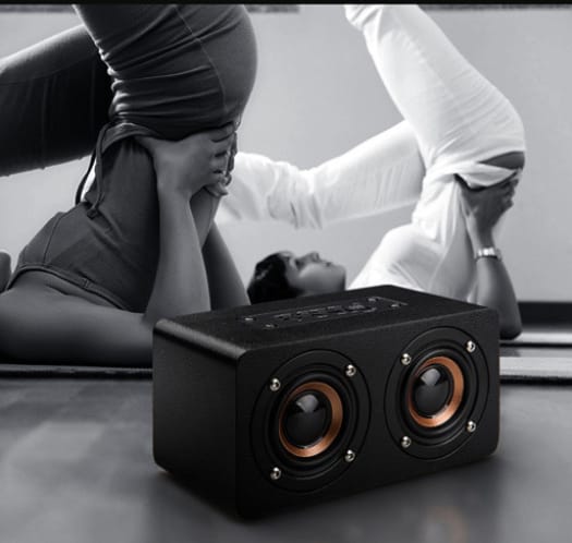M5 Home Wooden Wireless Bluetooth Small Speaker Phone Computer Desktop Audio view 3