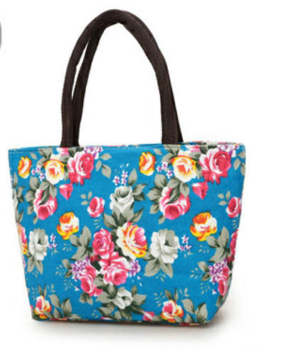 Casual Canvas Color Small Cloth Bag Handbag Lunch Bag Old Bag Mommy Bag view 5