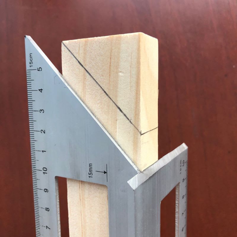 Multifunctional Angle Ruler 45 90 Degree Aluminum Alloy Accu view 3