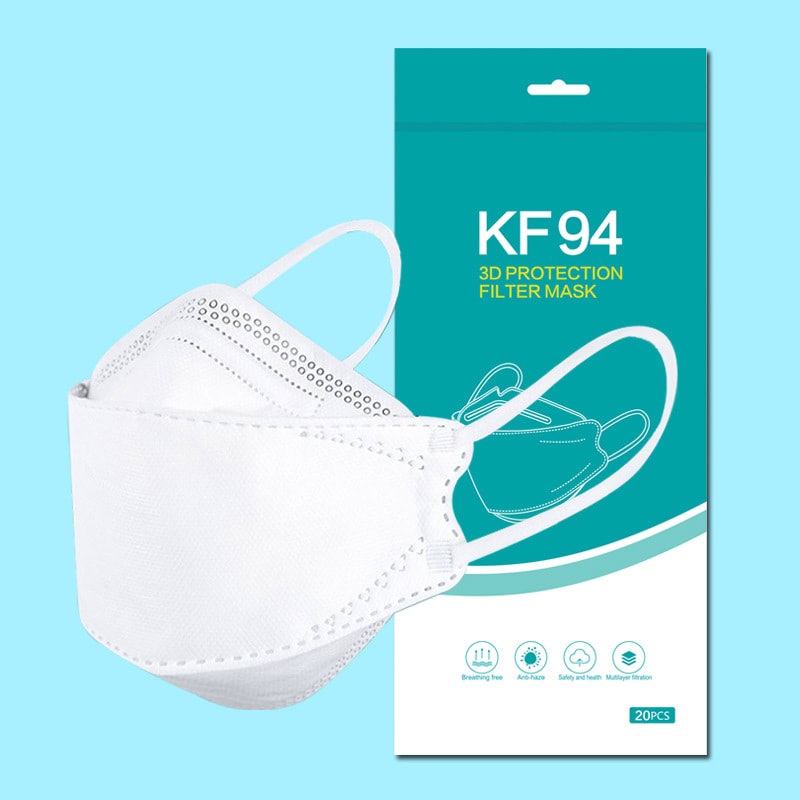 Masks Korean Fish-shaped Willow-leaf Type Kn94 Meltblown Individual Packaging view 3