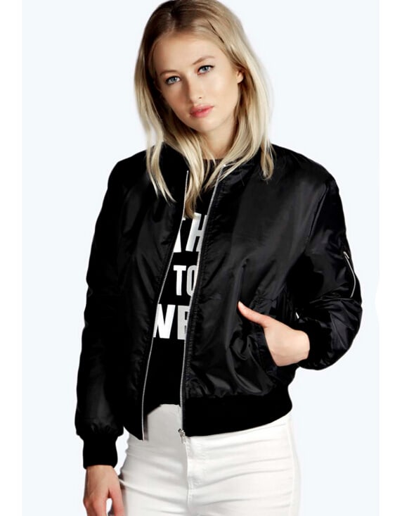 Solid Color Short Stand Collar Small Jacket Casual Zipper Jacket view 9