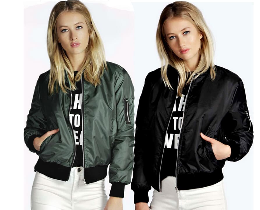 Solid Color Short Stand Collar Small Jacket Casual Zipper Jacket view 11