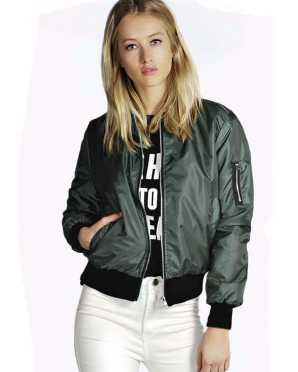 Solid Color Short Stand Collar Small Jacket Casual Zipper Jacket view 7