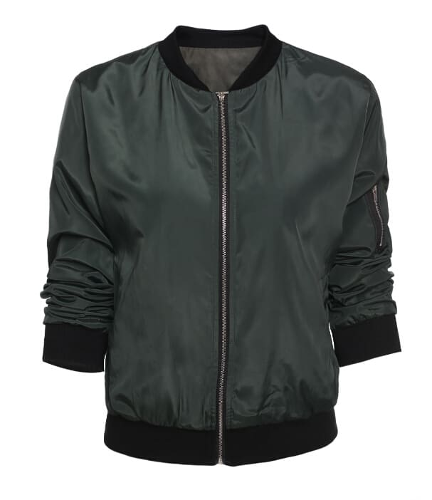 Solid Color Short Stand Collar Small Jacket Casual Zipper Jacket view 13
