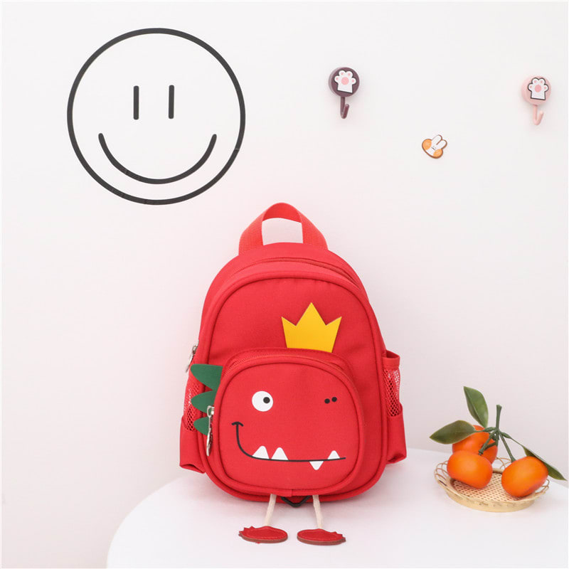 New Korean Children's Backpack Cartoon Dinosaur Boys And Girls Small School Bag Kindergarten Anti-Lost Backpack view 6