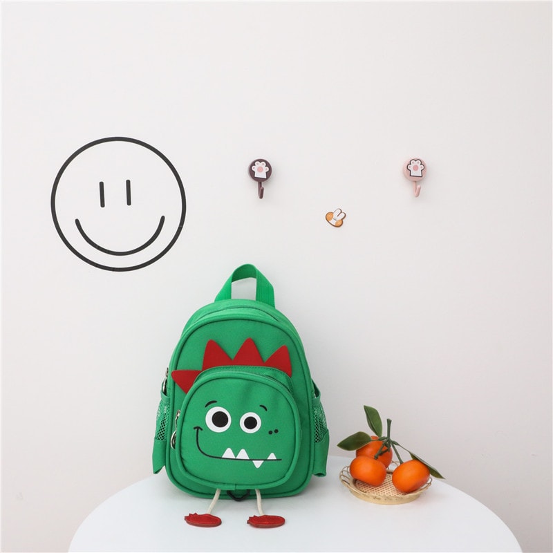 New Korean Children's Backpack Cartoon Dinosaur Boys And Girls Small School Bag Kindergarten Anti-Lost Backpack view 4